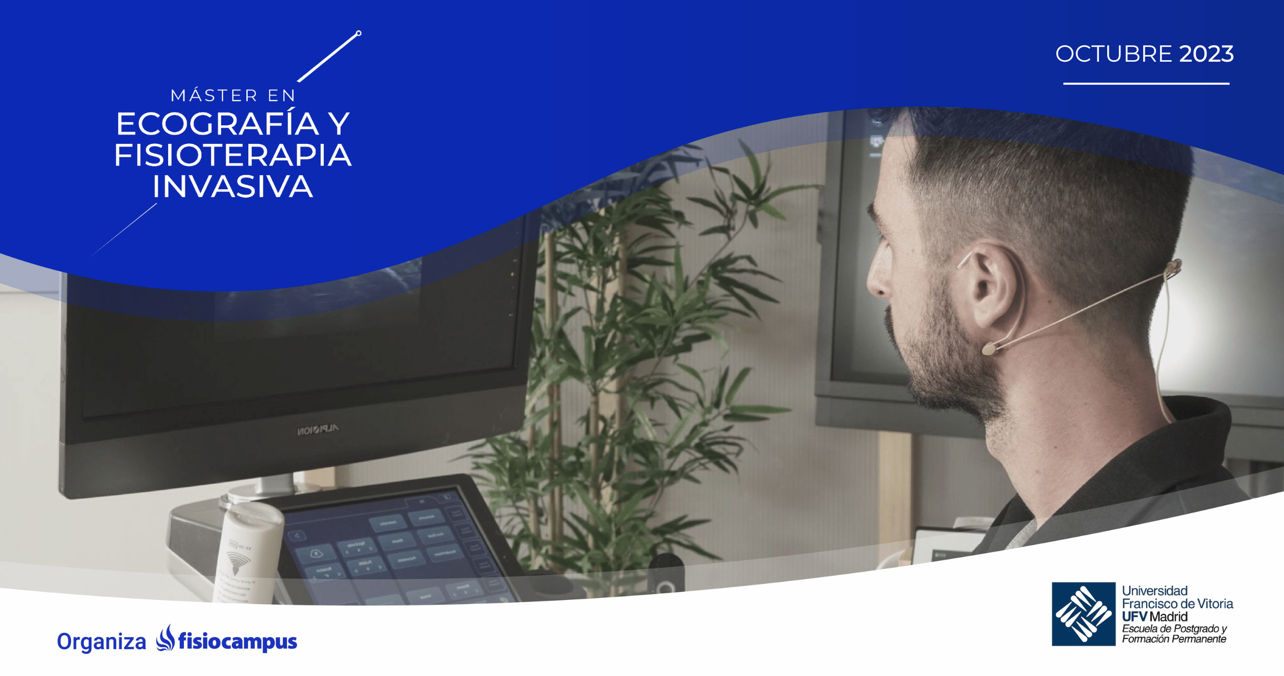 Cabecera Desktop Máster de Ecografía y Fisioterapia Invasiva 2023